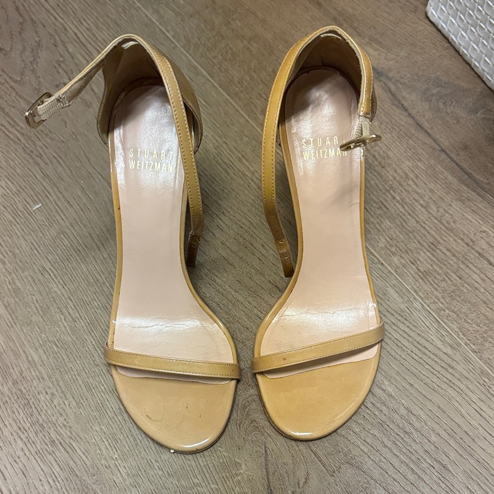 Stuart Weitzman Beige Heeled Sandals